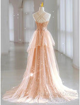 A-Line Semi Formal Prom Dresses Sparkle & Shine Dress Sweet 16 Birthday Floor Length Sleeveless Sweetheart Tulle With Sequin